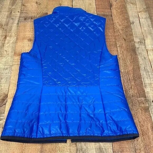 Talbots Primaloft Quilted Puffer Blue Vest w/ Pockets Women’s Sz XS - Picture 4 of 8